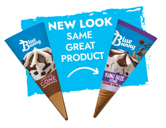 Blue Bunny Brownie Sundae Cone